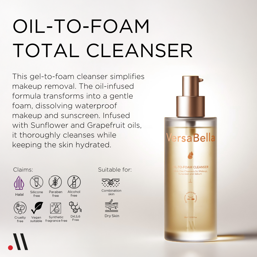Meiyume Stock APAC ODM - VersaBella oil-to-foam total cleanser